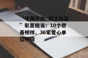 “中国茅台·国之栋梁”彰显担当：10个慈善榜样、36家爱心单位揭晓