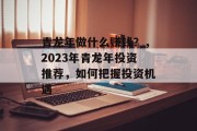 青龙年做什么赚钱?,2023年青龙年投资推荐,如何把握投资机遇 青龙年做什么赚钱?,2023年青龙年投资推荐,如何把握投资机遇