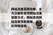网站流量获取攻略，全方位解析高效网站流量获取方式，揭秘高效网站流量获取策略，全方位攻略指南