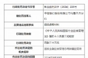 中信银行乌鲁木齐分行被罚30万元：因提供虚假材料