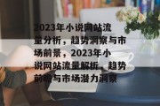 2023年小说网站流量分析，趋势洞察与市场前景，2023年小说网站流量解析，趋势前瞻与市场潜力洞察