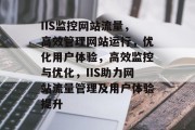 IIS监控网站流量，高效管理网站运行，优化用户体验，高效监控与优化，IIS助力网站流量管理及用户体验提升