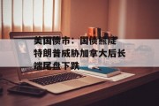 美国债市：国债熊陡 特朗普威胁加拿大后长端尾盘下跌