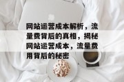 网站运营成本解析，流量费背后的真相，揭秘网站运营成本，流量费用背后的秘密