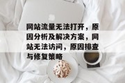 网站流量无法打开，原因分析及解决方案，网站无法访问，原因排查与修复策略