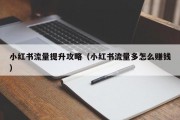 小红书流量提升攻略（小红书流量多怎么赚钱）