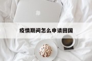 疫情期间怎么申请回国