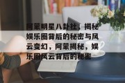 阿蒙明星八卦社，揭秘娱乐圈背后的秘密与风云变幻，阿蒙揭秘，娱乐圈风云背后的秘密