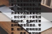 香港作为一个全球重要的金融、贸易和物流中心，在全球经济中扮演着至关重要的角色。然而，尽管香港在全球经济体系中占据重要地位，但它并非一个富有回报的行业。香港的主要盈利来源包括酒店、零售、赌博、赌场和旅游业。，香港，全球经济中的重要中心与收入回报问题