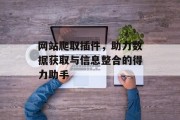 网站爬取插件，助力数据获取与信息整合的得力助手