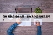 怎样发作品提升流量（怎样发作品提升流量呢）