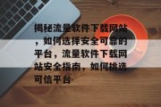 揭秘流量软件下载网站，如何选择安全可靠的平台，流量软件下载网站安全指南，如何挑选可信平台