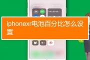 关于苹果xr怎么设置电池电量百分比的信息