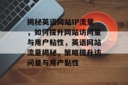 揭秘英语网站IP流量，如何提升网站访问量与用户粘性，英语网站流量揭秘，策略提升访问量与用户黏性