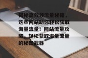 揭秘高效领流量秘籍，这些网站助你轻松获取海量流量！网站流量攻略，轻松获取海量流量的秘密武器
