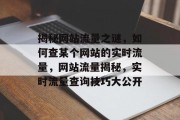 揭秘网站流量之谜，如何查某个网站的实时流量，网站流量揭秘，实时流量查询技巧大公开
