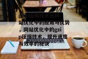 gzip压缩技术在网站优化中的应用与优势，网站优化中的gzip压缩技术，提升速度与效率的秘诀