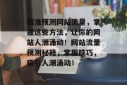 精准预测网站流量，掌握这些方法，让你的网站人潮涌动！网站流量预测秘籍，掌握技巧，吸引人潮涌动！