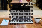 网站备案全攻略，了解备案流程，掌握备案在哪儿，网站备案全解析，掌握备案流程及关键地点，网站备案全流程解析，掌握关键地点与流程要点