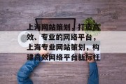 上海网站策划，打造高效、专业的网络平台，上海专业网站策划，构建高效网络平台新标杆