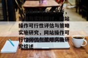 网站操作可行性分析，策略与实践探讨，网站操作可行性评估与策略实施研究，网站操作可行性评估与策略实施研究综述