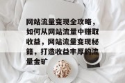 网站流量变现全攻略，如何从网站流量中赚取收益，网站流量变现秘籍，打造收益丰厚的流量金矿