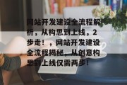 网站开发建设全流程解析，从构思到上线，2步走！，网站开发建设全流程揭秘，从创意构思到上线仅需两步！