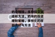 奶块赚钱，多种投资渠道和方法，奶块的投资理财策略，多样化的收益途径与方法