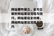 网站要咋建立，全方位解析网站建设流程与技巧，网站建设全攻略，揭秘网站建设流程与技巧