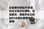 全面解析网站PV流量的含义及优化策略，深度解读，理解并优化网站PV流量的重要性与策略