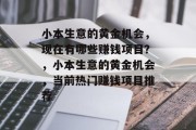 小本生意的黄金机会,现在有哪些赚钱项目?,小本生意的黄金机会,当前热门赚钱项目推荐 小本生意的黄金机会,现在有哪些赚钱项目?,小本生意的黄金机会,当前热门赚钱项目推荐