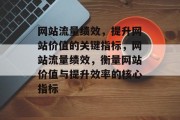 网站流量绩效，提升网站价值的关键指标，网站流量绩效，衡量网站价值与提升效率的核心指标