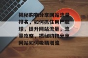 揭秘购物分享网站流量排名，如何抓住用户眼球，提升网站流量，流量攻略，揭秘购物分享网站如何吸睛增流