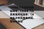 CN域名下的高质量网站探索，CN域名下的高质量网站探索，CN域名下的高质量网站，探秘与体验