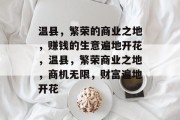 温县,繁荣的商业之地,赚钱的生意遍地开花,温县,繁荣商业之地,商机无限,财富遍地开花 温县,繁荣的商业之地,赚钱的生意遍地开花,温县,繁荣商业之地,商机无限,财富遍地开花