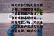 网站定位分析的含义和步骤，网站定位分析，了解目标用户群体、竞争对手和市场趋势。，网站定位分析，如何通过了解用户需求和市场趋势来提升网站价值