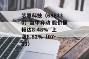 芯导科技（688230）盘中异动 股价振幅达8.48%  上涨6.82%（07-19）