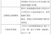 国华人寿河北分公司被罚30万元：因财务数据不真实