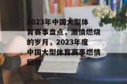 2023年中国大型体育赛事盘点，激情燃烧的岁月，2023年度中国大型体育赛事燃情回顾