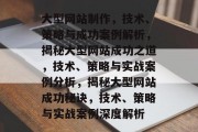 大型网站制作，技术、策略与成功案例解析，揭秘大型网站成功之道，技术、策略与实战案例分析，揭秘大型网站成功秘诀，技术、策略与实战案例深度解析