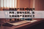 网站用户流量如何有效利用，策略与实践，优化网站用户流量转化之道，策略与实践解析