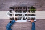 网站流量高低背后的秘密，揭秘影响网站流量的五大因素，揭秘网站流量背后的五大关键因素