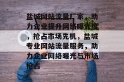 盐城网站流量厂家，助力企业提升网络曝光度，抢占市场先机，盐城专业网站流量服务，助力企业网络曝光与市场抢占