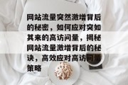 网站流量突然激增背后的秘密，如何应对突如其来的高访问量，揭秘网站流量激增背后的秘诀，高效应对高访问量策略