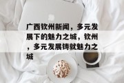 广西钦州新闻，多元发展下的魅力之城，钦州，多元发展铸就魅力之城