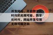 开发网站，开启数字化时代的无限可能，数字化时代，网站开发引领无限可能之旅