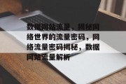 数据网站流量，揭秘网络世界的流量密码，网络流量密码揭秘，数据网站流量解析