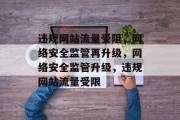 违规网站流量受阻，网络安全监管再升级，网络安全监管升级，违规网站流量受限