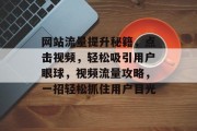 网站流量提升秘籍，点击视频，轻松吸引用户眼球，视频流量攻略，一招轻松抓住用户目光