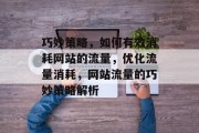 巧妙策略，如何有效消耗网站的流量，优化流量消耗，网站流量的巧妙策略解析